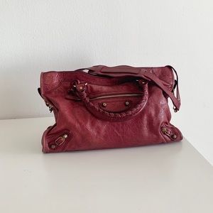 Authentic Balenciaga City Bag in Rose (Medium)